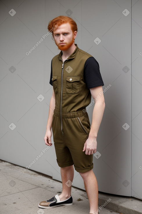 Italian young adult male with  ginger hair