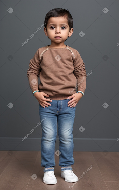 Guatemalan infant boy with  brown hair