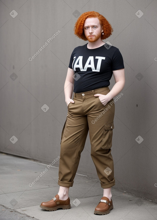 Dominican adult non-binary with  ginger hair