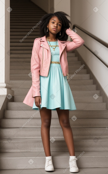 African american teenager girl 