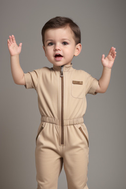 Romanian infant boy with  brown hair