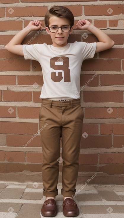 Bulgarian child boy with  brown hair