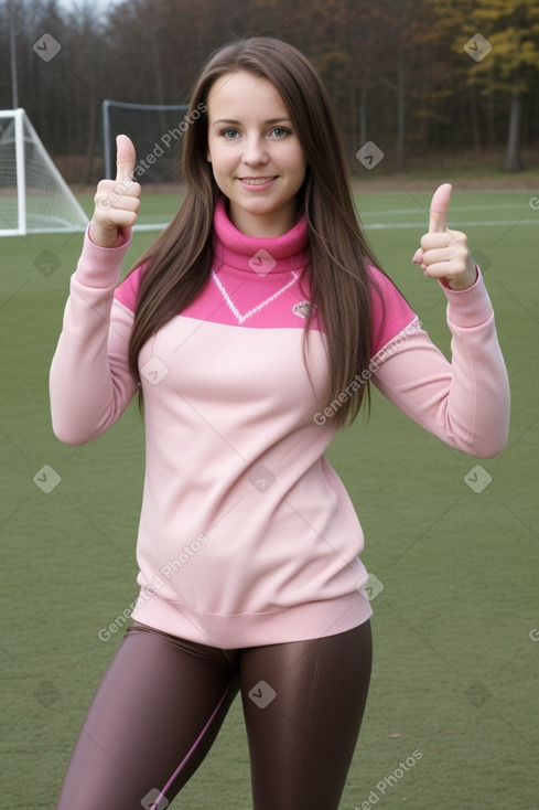 Polish adult female with  brown hair