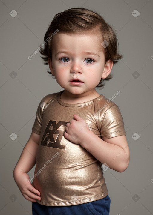 Dutch infant boy with  brown hair