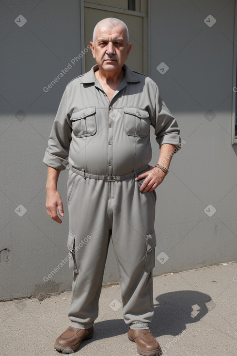 Turkish elderly male with  gray hair