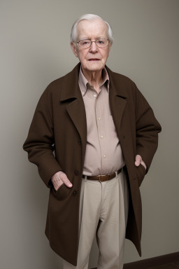 Elderly male with  brown hair