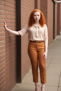 African american young adult female with  ginger hair