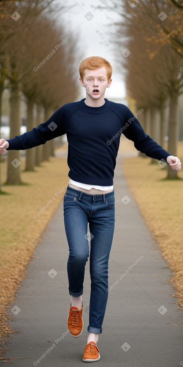 Danish teenager boy with  ginger hair