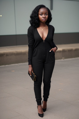 Ghanaian teenager female with  black hair