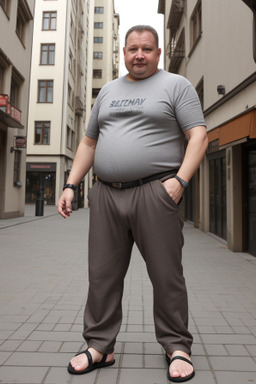 Slovak middle-aged male with  brown hair