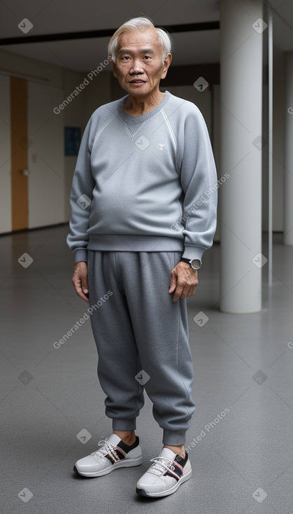 Singaporean elderly male with  blonde hair