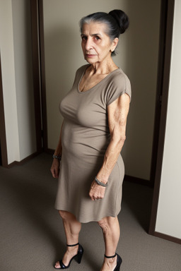 Armenian elderly female with  black hair