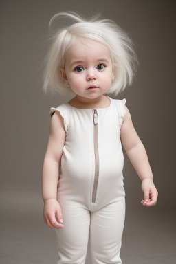 Kenyan infant girl with  white hair