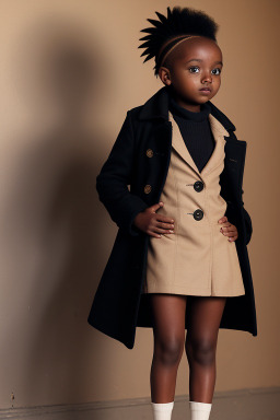 Sudanese child girl with  brown hair