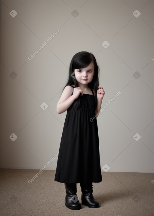 Russian infant girl with  black hair