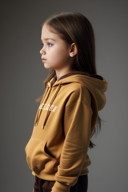 Child female with  brown hair