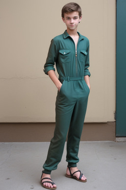 Austrian teenager boy with  brown hair