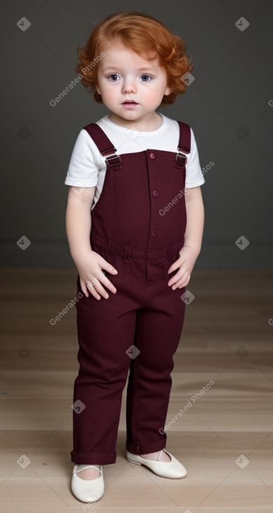 Mexican infant boy with  ginger hair