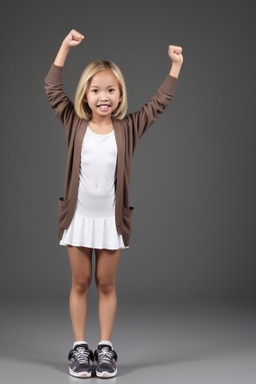 Malaysian child girl with  blonde hair