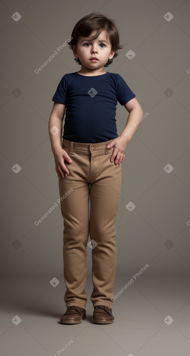 Chilean infant boy with  brown hair