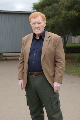 Irish elderly male with  ginger hair