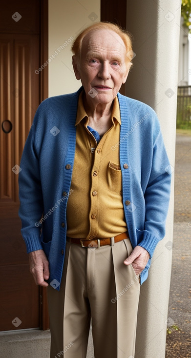 Elderly male with  ginger hair