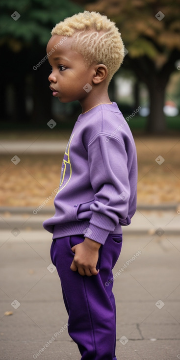 Nigerian infant boy with  blonde hair