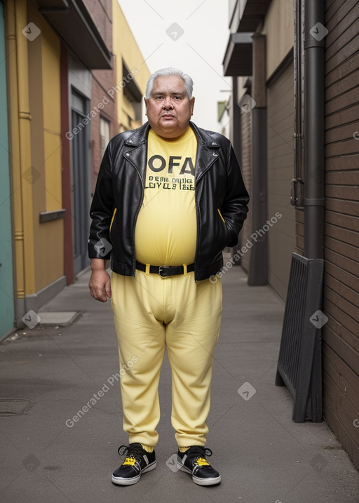 Costa rican elderly male with  black hair