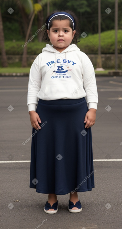 Costa rican child girl 