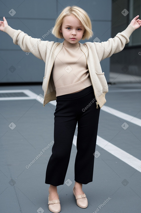 Russian child female with  blonde hair