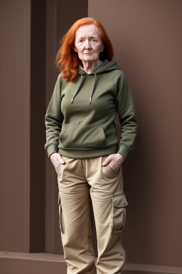 British elderly female with  ginger hair