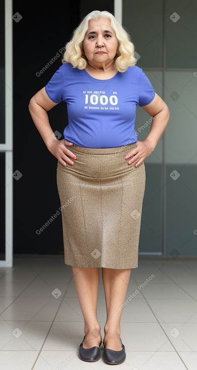 Emirati elderly female with  blonde hair