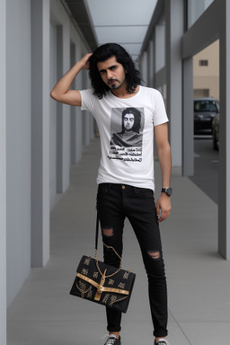 Saudi arabian adult male with  black hair