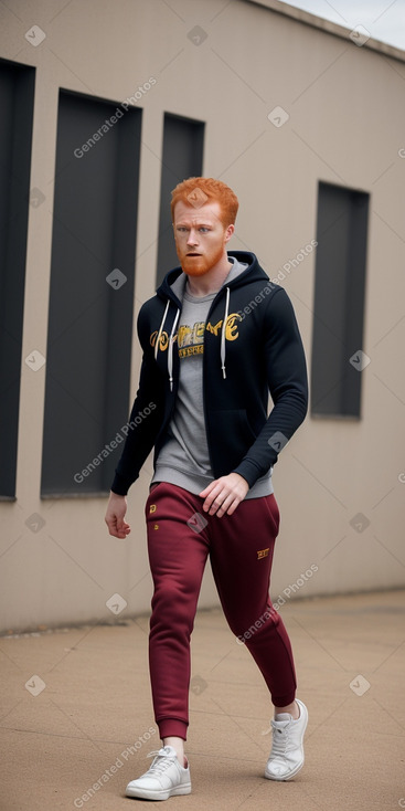 Togolese adult male with  ginger hair