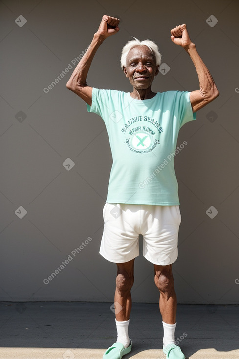 Zimbabwean elderly male with  white hair