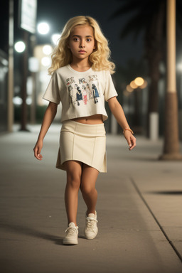 Saudi arabian child girl with  blonde hair