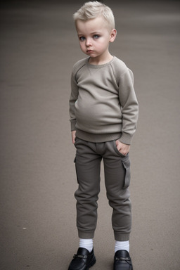 Lithuanian infant boy with  gray hair