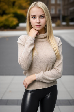 Croatian young adult female with  blonde hair