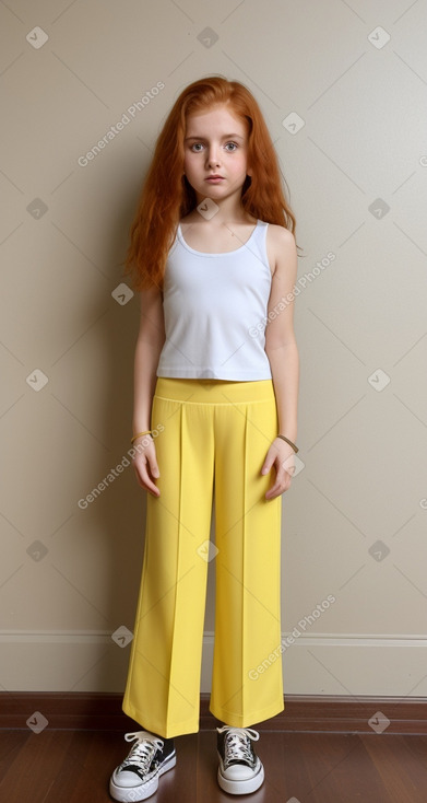 Kuwaiti child girl with  ginger hair