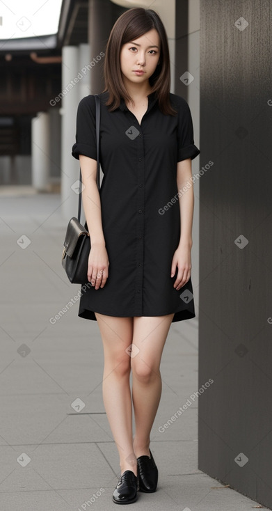 Japanese adult female with  brown hair