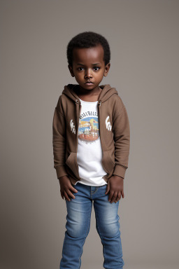 Somali infant boy with  brown hair