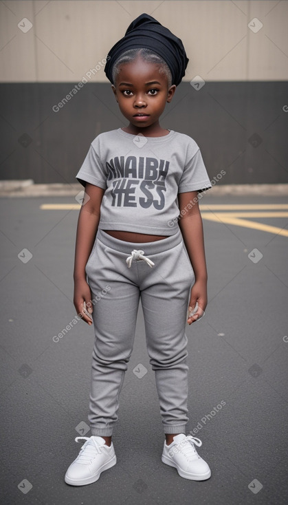 Nigerian child female with  gray hair