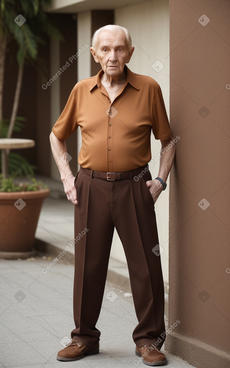 Romanian elderly male with  ginger hair