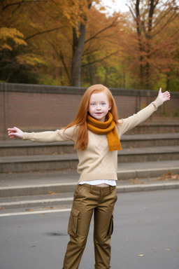 Child girl with  ginger hair