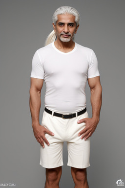 Saudi arabian 45 years male with  white hair