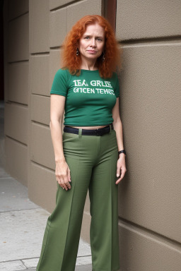 Honduran middle-aged female with  ginger hair