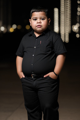 Panamanian child boy with  black hair