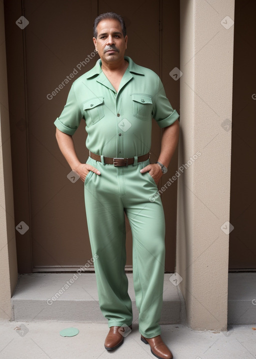 Cuban middle-aged male with  brown hair