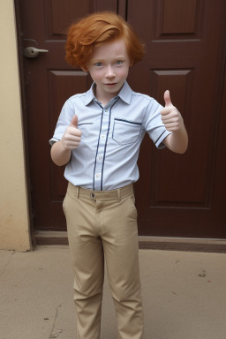 Zambian child boy with  ginger hair