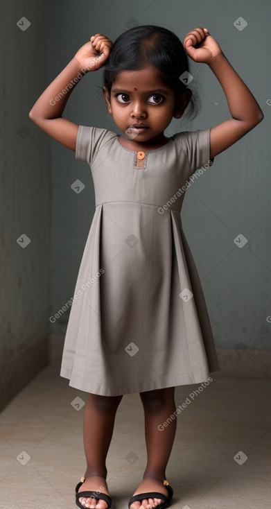 Sri lankan infant girl with  gray hair